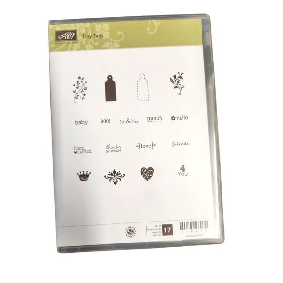Stampin Up! 5 Complete Stamp Sets, Flowers, Labels, Tags, Vintage, and more - Picture 4 of 10
